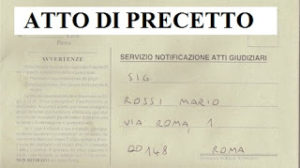 Scopri di più sull'articolo Atto di precetto.